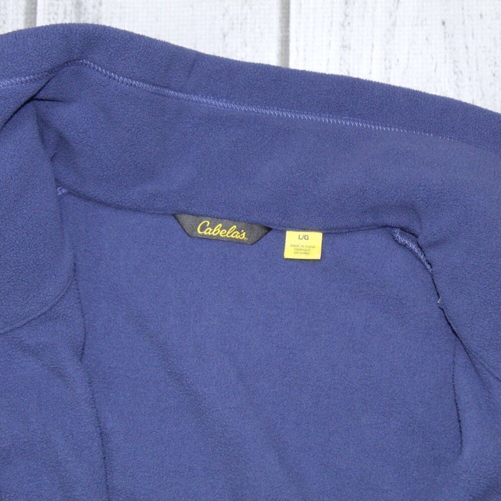 Cabelas Fleece Jacket Womens Large Full Zip Mock Neck - Picture 4 of 8